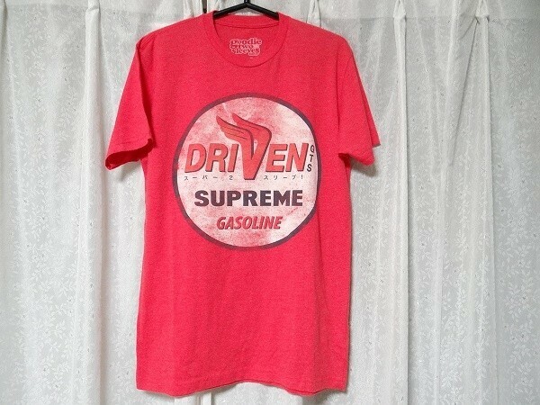 希少 DRIVEN GTS SUPREME GASOLINE スーパー2 スリーブ ガソリンスタンド オイル アメ車 旧車 Tシャツ Sサイズ