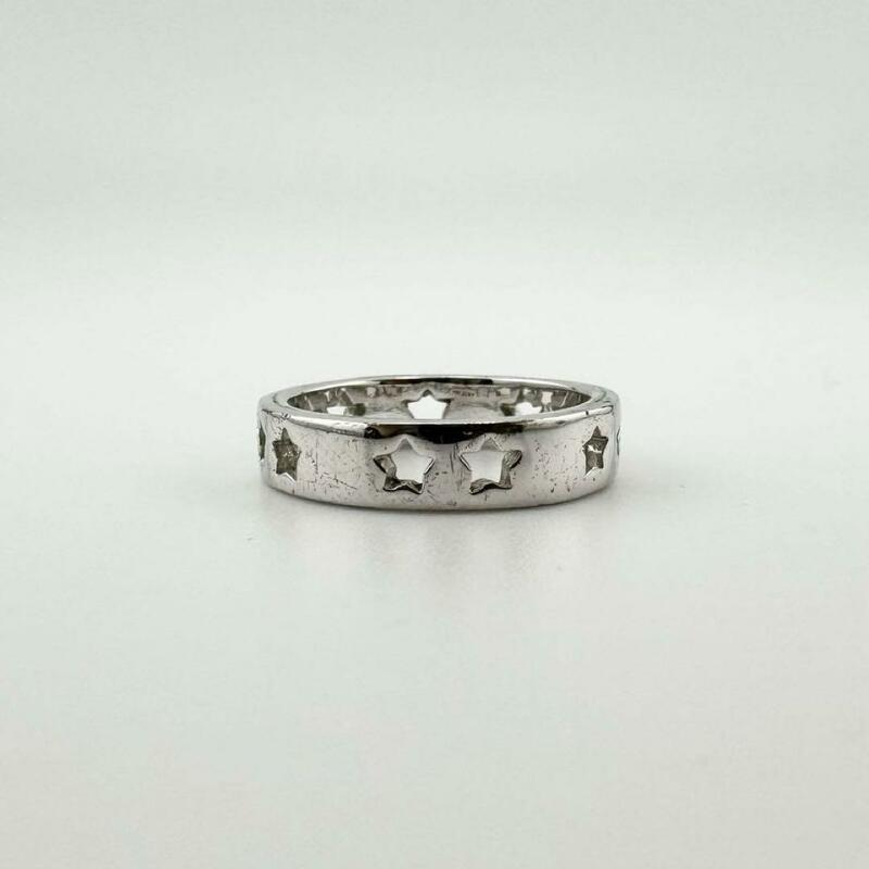 10号 Dior クリスチャン ディオール スター リング シルバー 指輪 星柄 5 レディース