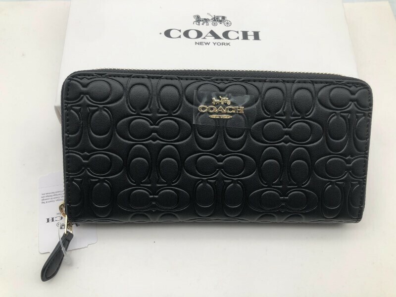 コーチ COACH 長財布 財布 シグネチャー アコーディオンラウンドジップウォレット新品 未使用 贈り物F39631 b187