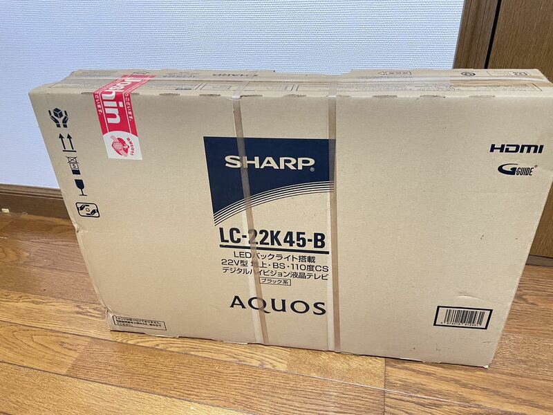 ☆新品未開封☆SHARP AQUOS 液晶テレビ LC -22K45-B D端子