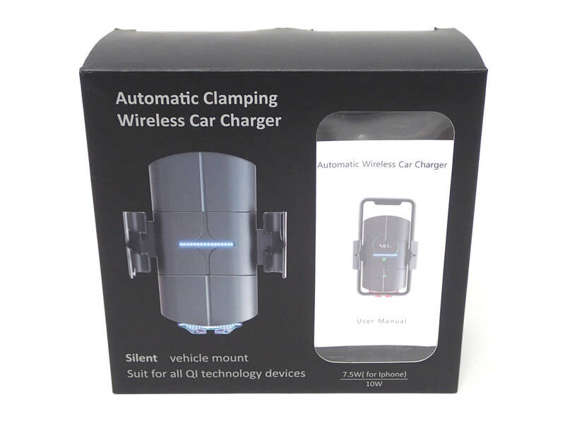 Automatic Wireless Car Charger Qi オート ワイヤレス カーチャージャー スマホ ホルダー マグネット 携帯充電器 充電 車載 吸盤 USB