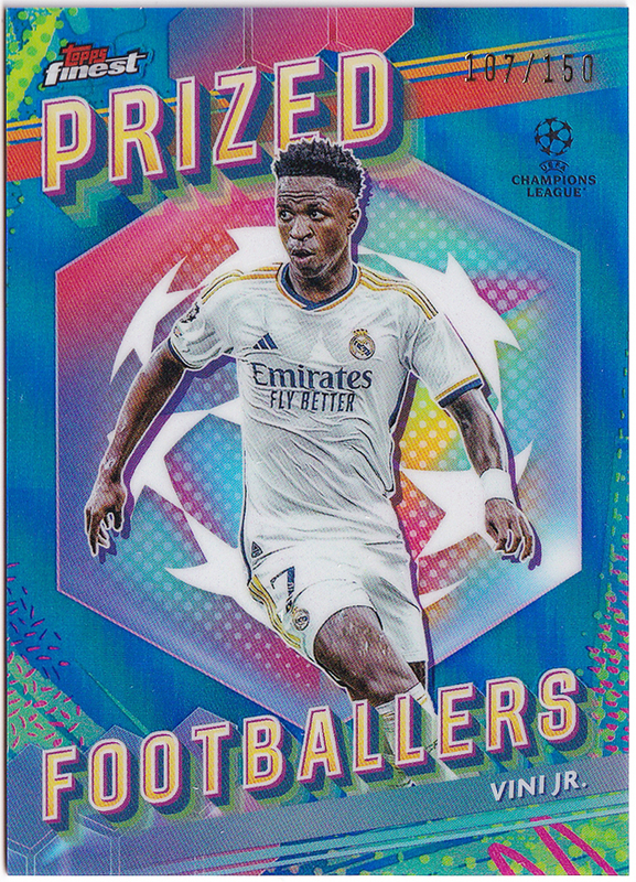 【ヴィニシウス/Vinicius】2023-24 Topps Finest UEFA Club Competitions Prized Footballers Blue /150