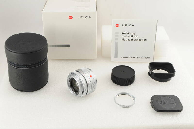 ★美品・元箱★ Leica ライカ SUMMICRON-M 35mm F2 ASPH. E39 付属品 カビ、クモリ無し #1568