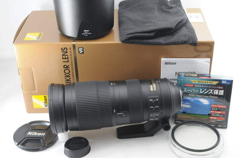 ★美品・箱付★ Nikon ニコン AF-S NIKKOR 200-500mm f/5.6 E ED VR Ｆマウント #1570