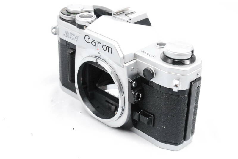 【シャッター鳴き無し】★キャノン・モルトプレーン新品交換済★ Canon AE-1 SLR Film Camera silver 本体のみ #0481