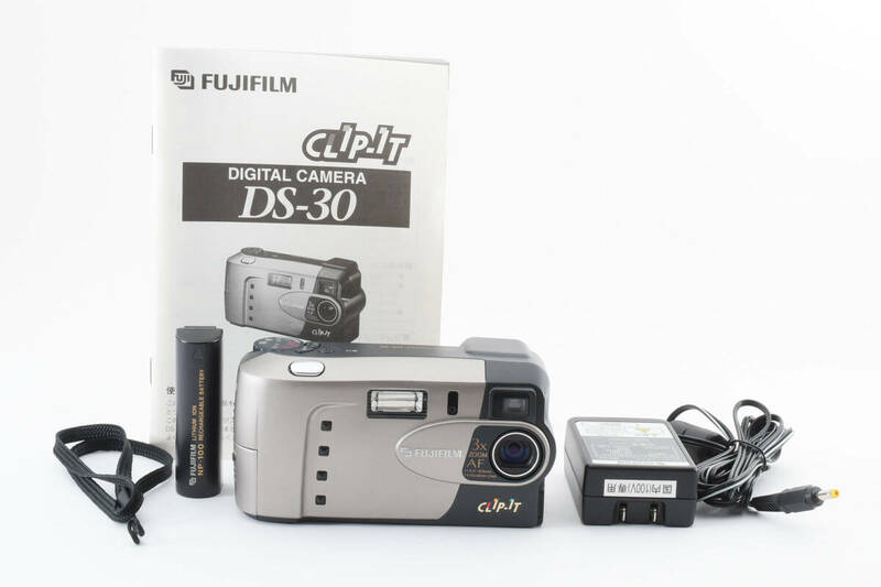 ★希少品★ FUJIFILM CLIP-IT DS-30 DIGITAL CAMERA フジフィルム デジタルカメラ #1352