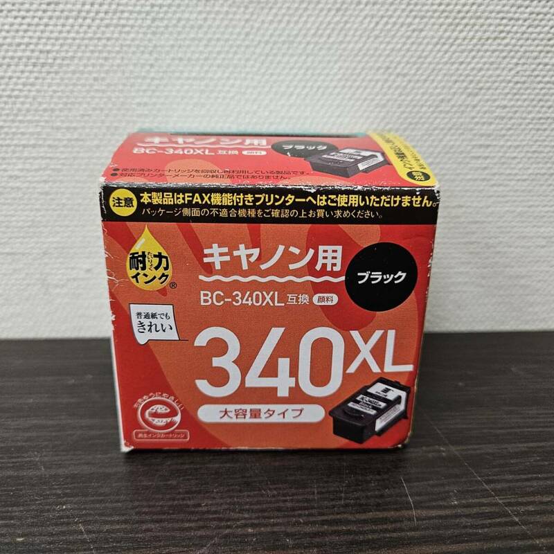 送料590円～ 未使用品 エコリカ BC-340XL Canon用 ECI-C340XLB-V 互換 インク ブラック 大容量タイプ