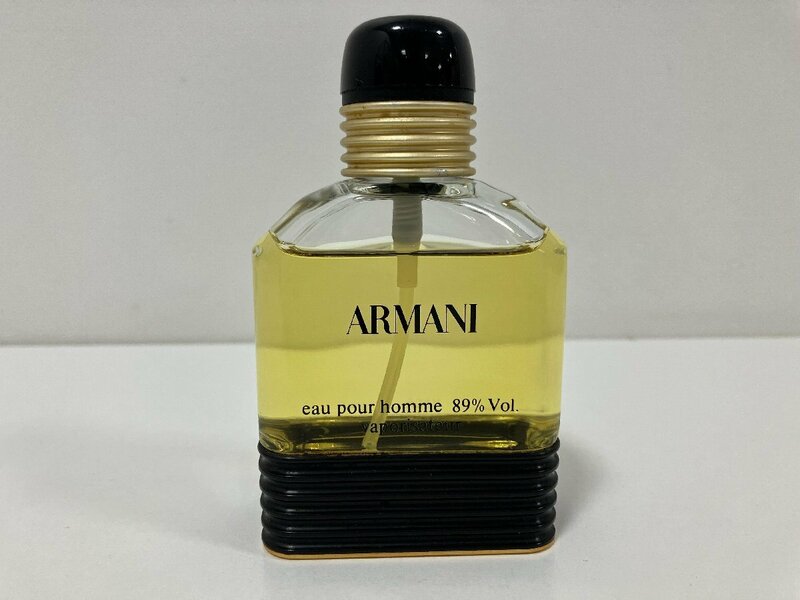 【C00281】ARMANI　アルマーニ　香水　eau pour homme 89％ Vol. vaporisateur　50ml　残量8割程度　【中古品】
