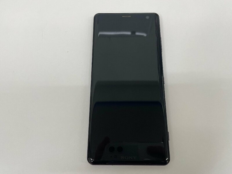 【T60939】docomo Sony ソニー Xperia エクスペリア XZ3 中古品 焼付あり