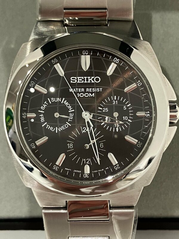 【O27530】SEIKO セイコー 腕時計 5Y89-0AF0 クオーツ アナログ 3針 デイデイト 不動品 中古現状品