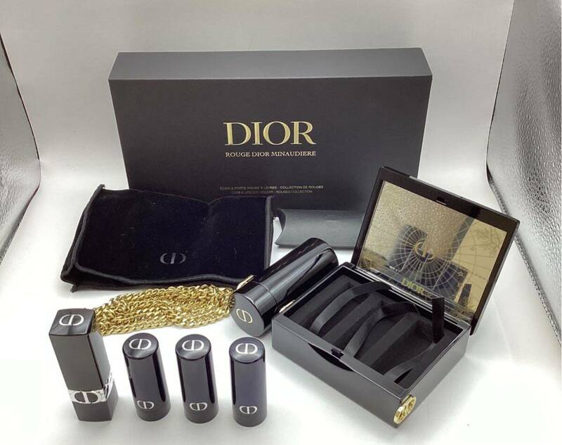 【7323】Dior ディオール ルージュ ディオール ミノディエール クリスマスコフレ 限定品 口紅 999V・674・471・913 未使用品 二次流通品 