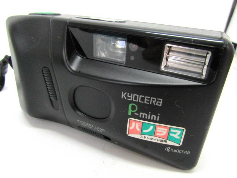 動作品 KYOCERA キョーセラ P-mini ピーミニ コンパクトフィルムカメラ 32ｍｍ F3.5