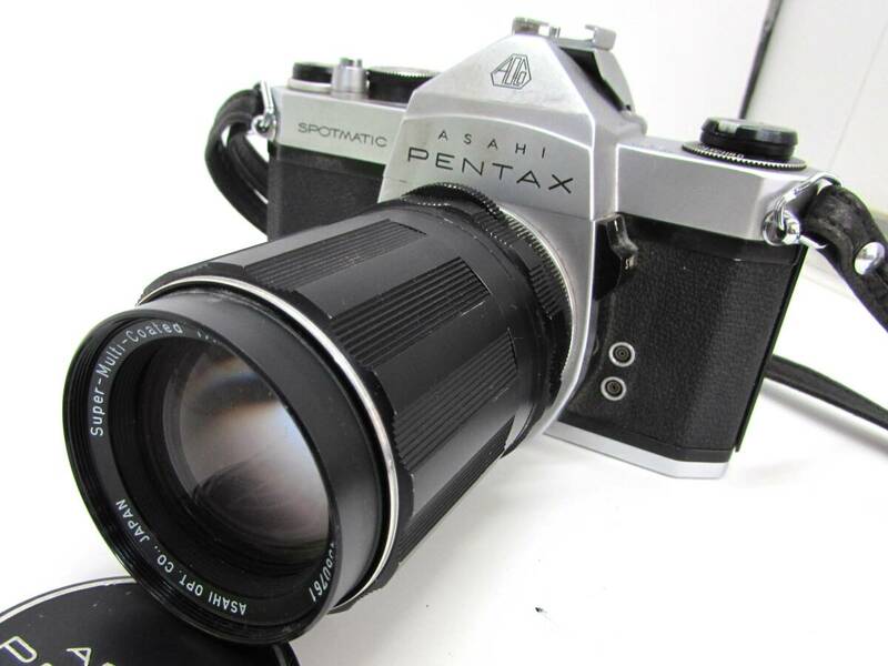 1円～ 動作品 ペンタックス PENTAX SPOTMATIC SP / SMC TAKUMAR 135mm F3.5 一眼レフ フィルムカメラ J