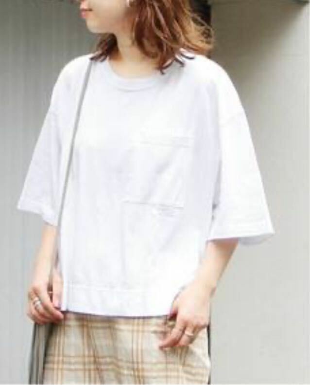【JOURNAL STANDARD】レディース/コットンテンジクポケットTシャツ/ホワイト/size:F