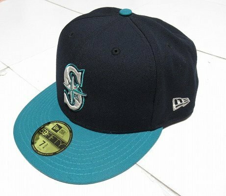 z11739:NEWERA（ニューエラ）MLB シアトルマリナーズ キャップ/（7と3/4）61.5cm