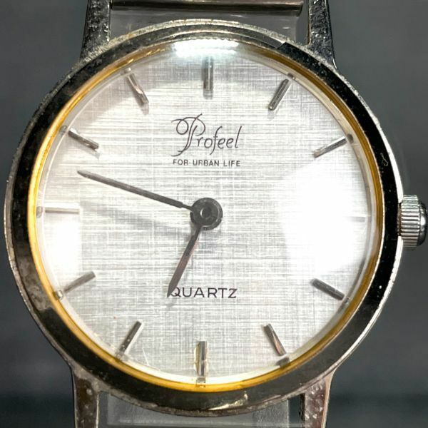 SUNFLAME サンフレイム J-AXIS ジェイアクシス 20/520-H 腕時計 アナログ クオーツ 3針 ホワイト文字盤 新品電池交換済み 動作確認済み