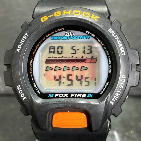 CASIO カシオ G-SHOCK ジーショック フォックスファイヤー DW-6600B-1A 腕時計 デジタル クオーツ ブラック 新品電池交換済み 動作確認済み