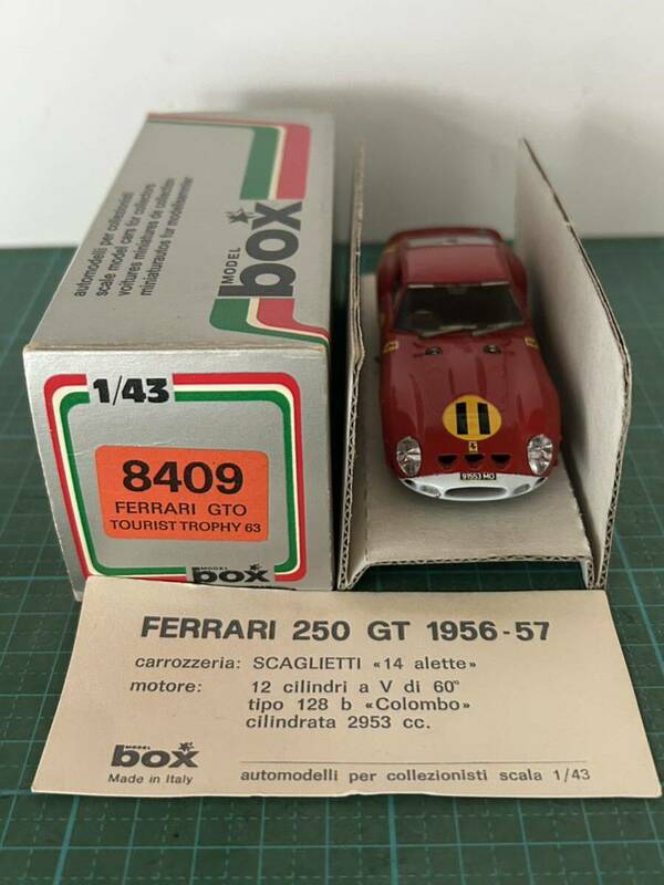 1/43 Ferrari 250 GTO 1963 Tourist Trophy Goodwood #11 Graham Hill F1 Champion ◆ フェラーリ グラハム ヒル Box Model 8409