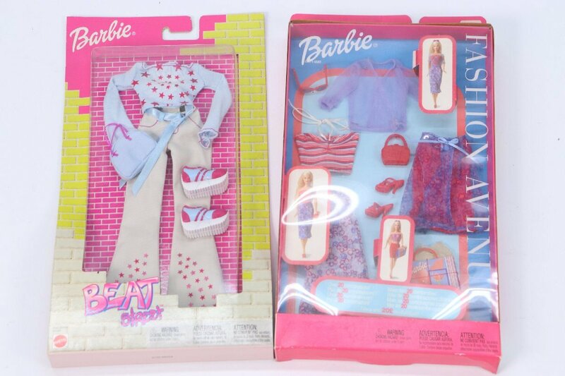 【2点】Barbie バービー BEAT Street FASHION AVENUE 詳細不明 着せ替え 洋服 人形 5394-K