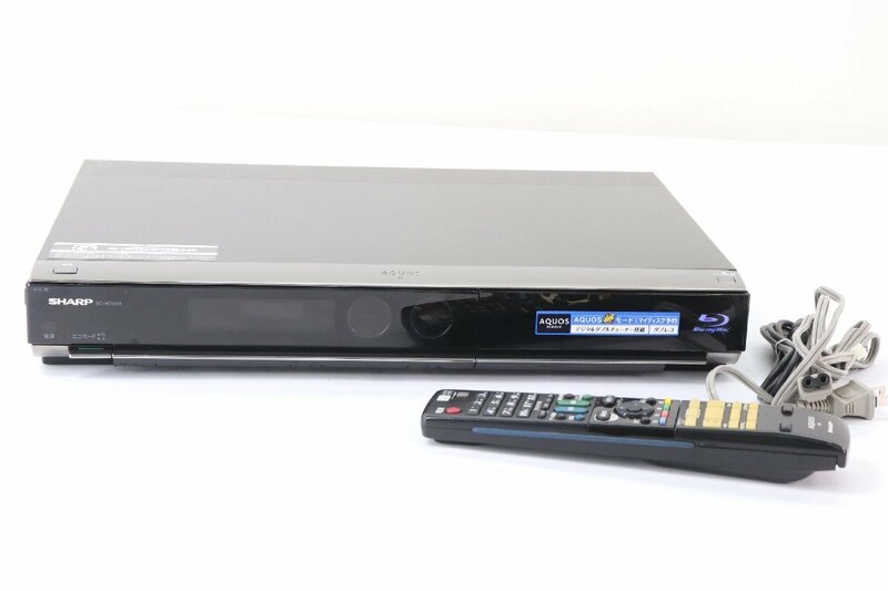【ジャンク】SHARP シャープ BD-HDW45 HDD DVD ブルーレイ レコーダー 2009年製 500GB リモコン B-CASカード付 5834-KK