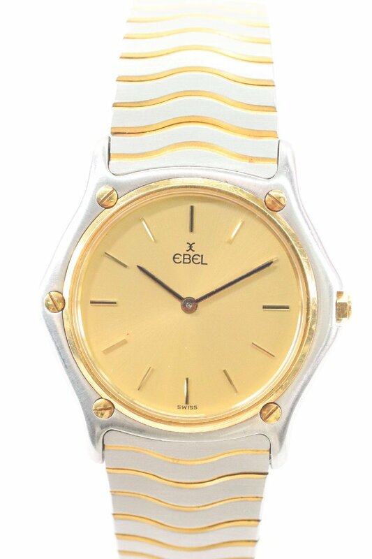 EBEL エベル 181909 クラシックウェーブ クォーツ コンビカラー メンズ 腕時計 5332-HA