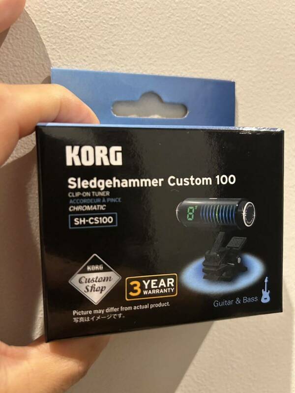 新品KORG ギター Sledgehammer Custom 100 SH-CS100チューナー クリップチューナー コルグ スレッジハンマー カスタム