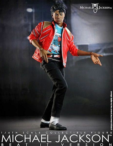 未開封 マイコン 1/6 フィギュア マイケル・ジャクソン 今夜はビート・イット版 M icon Michael Jackson Beat It Hot Toys ホットトイズ