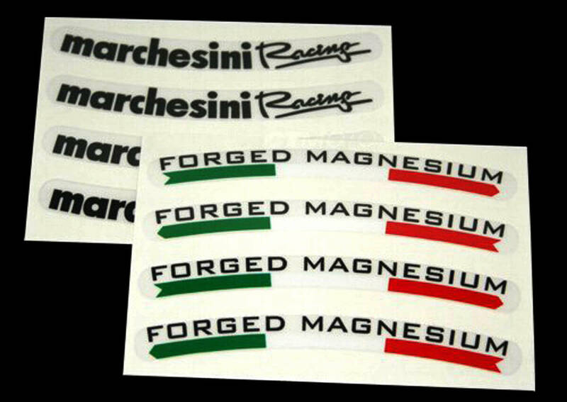 Marchesini FORGED MAGNESIUM ホイール リム ステッカー（ブラック）