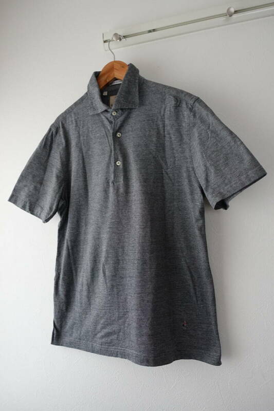 GUY ROVER ギローバー ポロシャツ 綿100% イタリア製 Lサイズ　グレー
