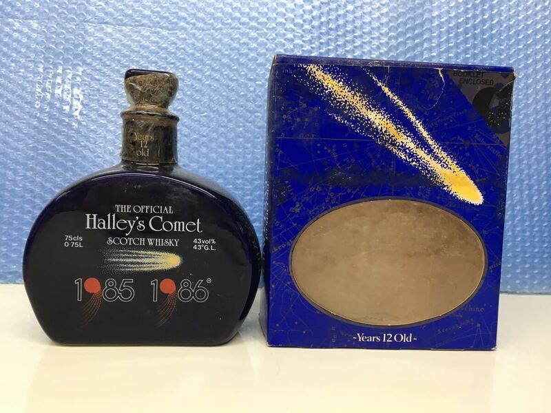 希少品！THE OFFICIAL Halleys Comet Years12old 12年 SCOTCH WHISKY スコッチウイスキー 750ml 43％ 陶器1379g 古酒 未開栓