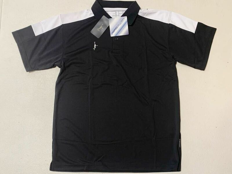 I-3-XL【新品タグ付き】in the paint 　半袖シャツ　ポロシャツ　XLサイズ　AERO SILVER　【半額】　ブラック　黒