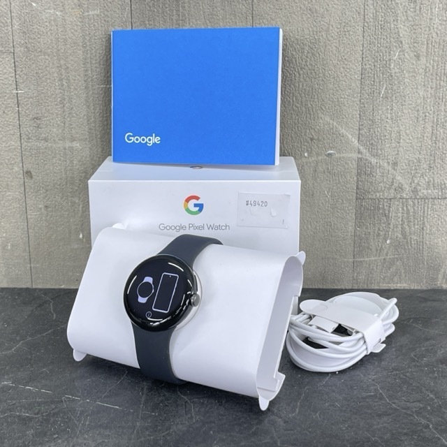 スマートウォッチ【中古】美品 Google Pixel Watch Wi-Fiモデル GQF4C G943M G77PA Matte Black 2023年製/57613