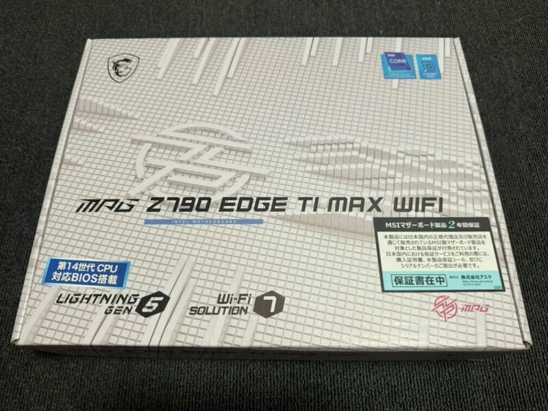 MSI｜MPG Z790 EDGE TI MAX WIFI Intel Z790チップセット/ATX　※5/10購入ほぼ新品