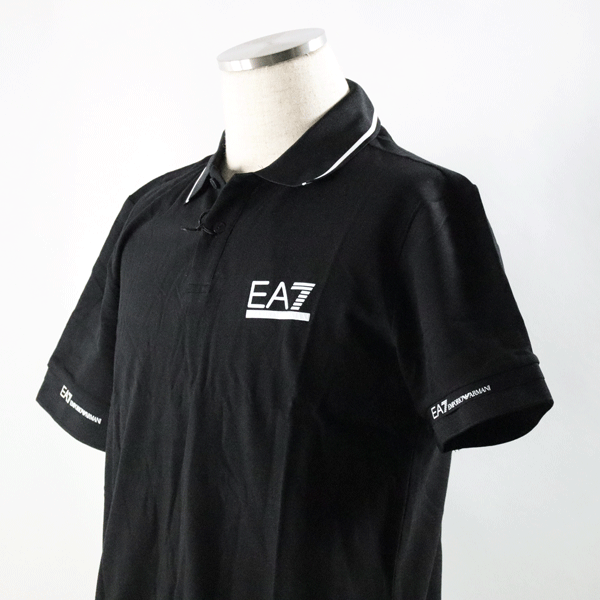 EA7 エンポリオ アルマーニ ブラック XLサイズ EMPORIO ARMANI 半袖ポロシャツ 3dpf19-pj04z20代 30代 40代 50代