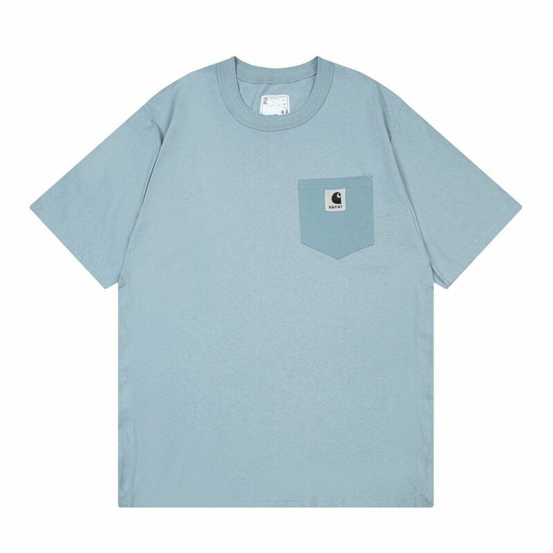 Carhartt x sacai T-shirt 半袖ｔシャツ 男女兼用 サカイ×カーハート 4サイズ ブルー