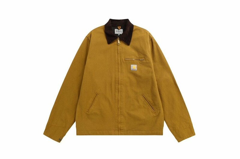 *carhartt WIP*Detroit ジャケット キャンバスジャケット ヴィンテージ ジャケット メンズ カーキ 紳士着 アウター Sサイズ