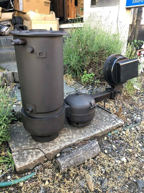 廃油　ボイラー　無煙　廃油バーナー式　　給湯器　オイル供給用定量ポンプ付き　燃料代￥0円！！ ＃廃油ストーブ 