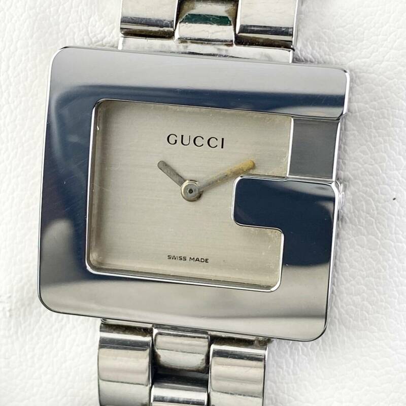 【1円〜】GUCCI グッチ 腕時計 レディース 3600L ホワイト文字盤 Gフェイス 可動品
