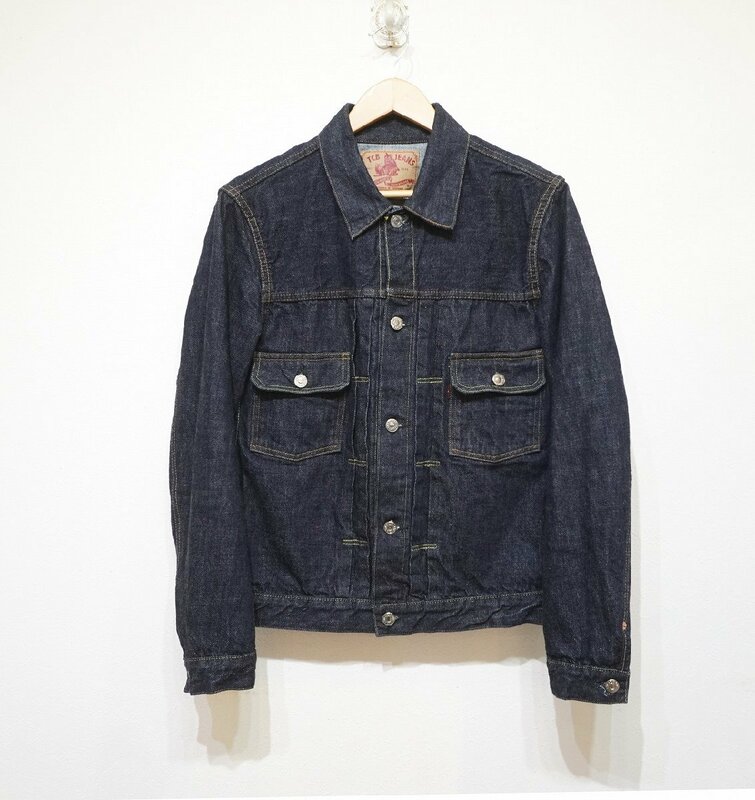 TCB JEANS (40) デニムジャケット 2nd TCBジーンズ 日本製 岡山 Gジャン コットン100％ I5-2