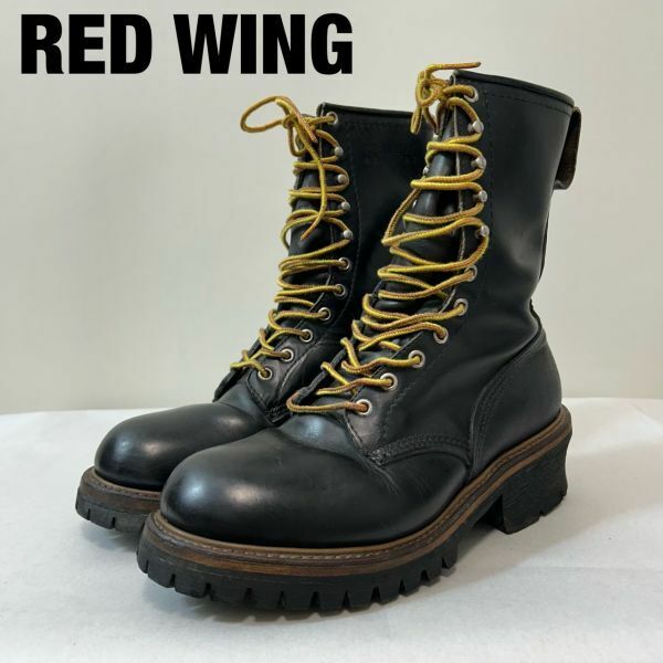 R0026★10 1990年製 RED WING レッドウィング ANSI Z41 PT91 LOGGER ロガー ブーツ トレッキング コンバット レザー ヴィンテージ 羽タグ