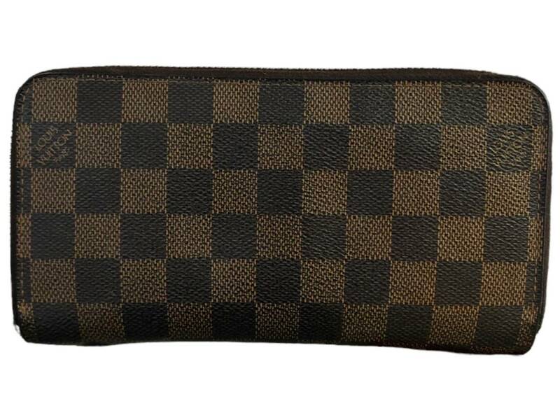 LOUIS VUITTON (ルイヴィトン) 長財布 ジッピーウォレット ラウンドファスナー ラウンドジップ ダミエ N60015 ブラウン レディース/004