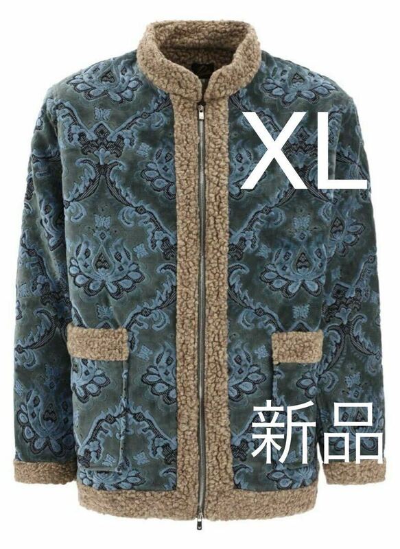XL 新品 NEEDLES ニードルズ ニードルス Zipped Tibetan Jacket チベタンジャケット ジャガード ブルゾン きゃりーぱみゅぱみゅ 神宮寺勇太