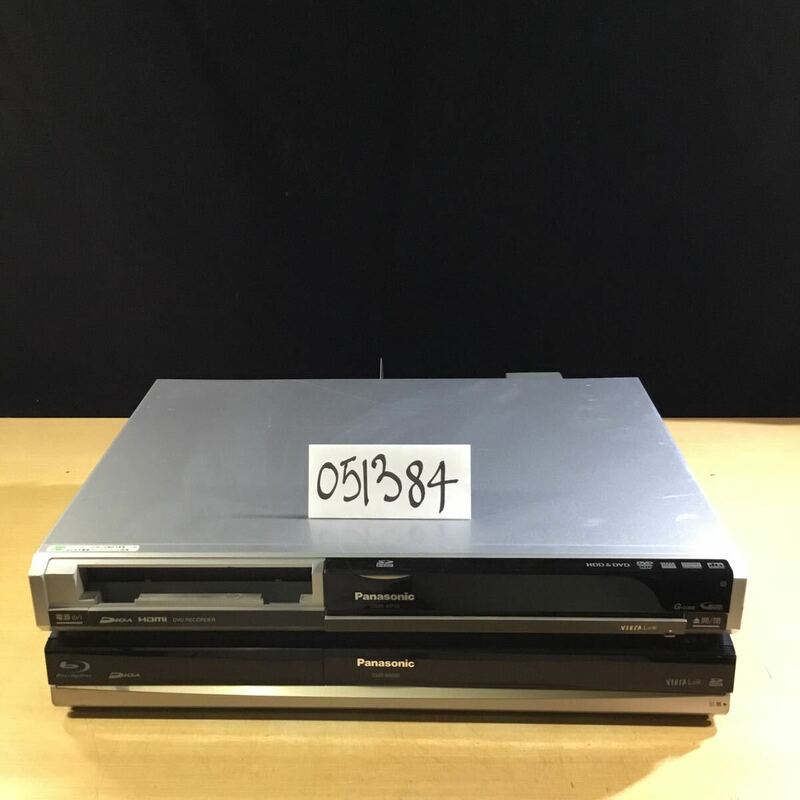 (051384G) Panasonic DMR-XP10 / DMR-BR500 ブルーレイディスクレコーダー ジャンク品 2台セット