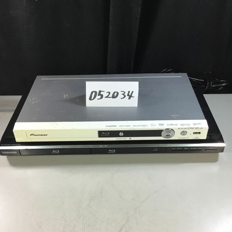 (052034F) Pioneer BDP-3110-W /TOSHIBA SD-BD3 ブルーレイディスクレコーダー ジャンク品 2台セット