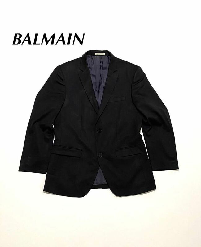 【輸入品】BALMAIN バルマン　テーラードジャケット 総裏 ネイビー　紳士服　スーツ　ブレザー 古着卸 大量