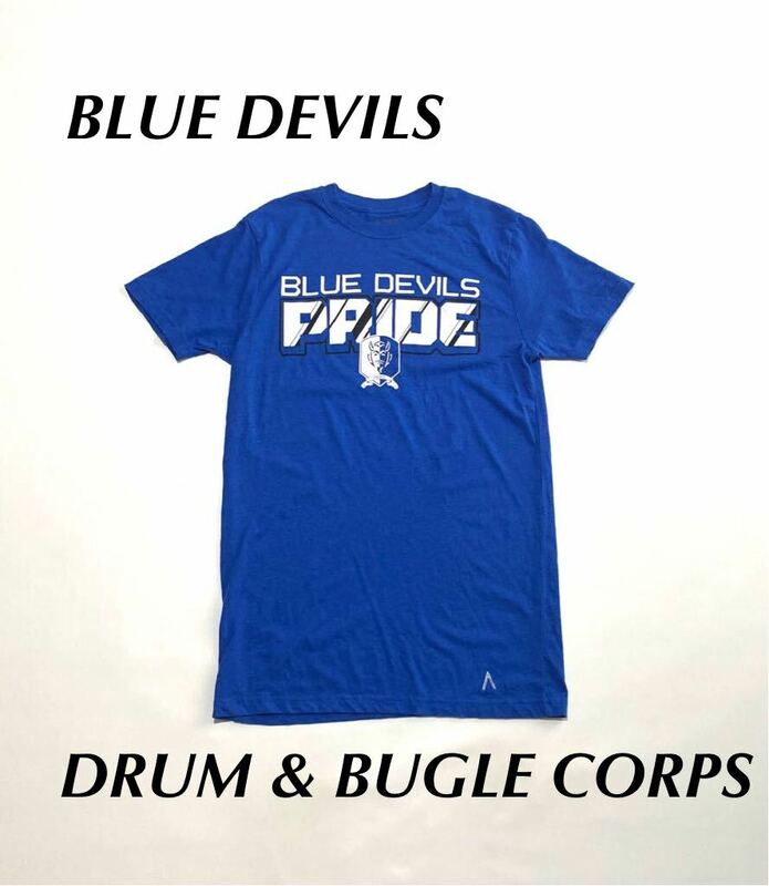 【US輸入品】BLUE DEVILS Printed Tshirts マーチングバンド アメカジ ドラム Drum 半袖Tシャツ 古着 大量 まとめ