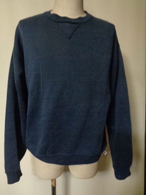 90s ヴィンテージ MADE IN USA アメリカ製 ラッセルアスレチック 前V ネイビー トレーナー スウェット size L usa製 RUSSELL ATHLETIC