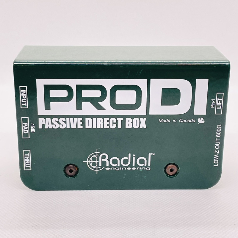 【A4518_1】美品・動作品！RADIAL PRODI PASSIVE DIRECT BOX ラジアル フルレンジ・パッシブDI ダイレクトボックス ギター用 ベース用