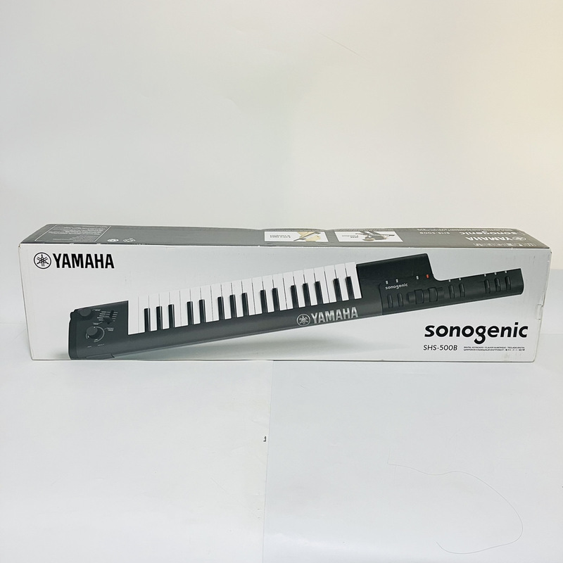 【A4720】未使用品！ ヤマハ YAMAHA ショルダーキーボード 37鍵盤 sonogenic ソノジェニック ブラック SHS-500B 電子ピアノ ピアノ練習