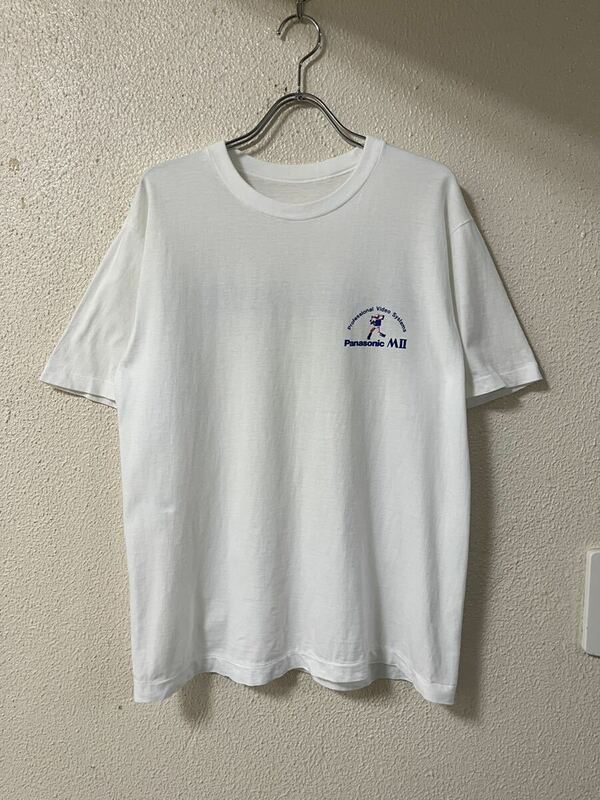 90s 日本製 Panasonic MⅡ パナソニック 販促用 企業Tシャツ　